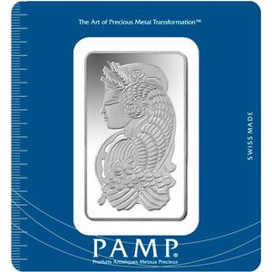 Switzerland / Silver One Hundred Grams Bar - PAMP Fortuna - reverse photo