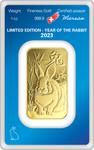 Gold Ounce 2023 Year of the Rabbit - Argor Heraeus: Photo Coin, Switzerland, Gold Ounce 2023 Year of the Rabbit - Argor Heraeus / thumbnail