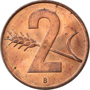 Switzerland / Two Centimes (Rappen) 1963 - reverse photo