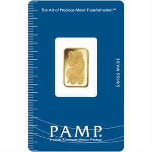 Switzerland / Gold Five Grams Bar - PAMP - reverse photo