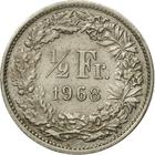 Half Franc 1968: Photo Coin, Switzerland, 1/2 Franc, 1968 / thumbnail