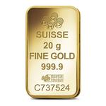 Gold Twenty Grams Bar - PAMP Fortuna: Photo Coin, Switzerland, Gold Twenty Grams Bar - PAMP Fortuna / thumbnail