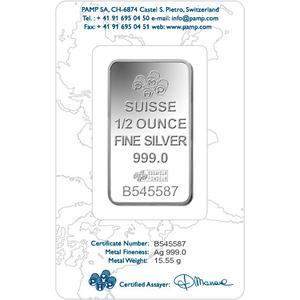 Switzerland / Silver Half Ounce Bar - PAMP Fortuna - obverse photo