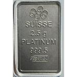 Platinum Two and a Half Grams Bar - PAMP Fortuna: Photo Coin, Switzerland, Platinum Two and a Half Grams Bar - PAMP Fortuna / thumbnail