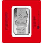 Silver One Hundred Grams Bar 2012 Year of the Dragon: Photo Coin, Switzerland, Silver One Hundred Grams Bar 2012 Year of the Dragon / thumbnail