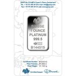 Platinum Ounce Bar - PAMP Fortuna: Photo Coin, Switzerland, Platinum Ounce Bar - PAMP Fortuna / thumbnail