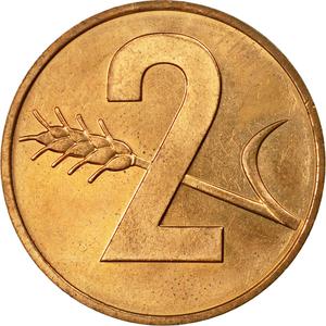 Switzerland / Two Centimes (Rappen), Tannheimer Design - reverse photo