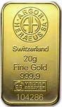 Gold Twenty Grams Bar - Argor-Heraeus Kinebar: Photo 20 gram Gold Bar - Argor-Heraeus KineBar Design (In Assay) / thumbnail