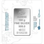 Silver One Hundred Grams Bar - PAMP Fortuna: Photo Coin, Switzerland, Silver One Hundred Grams Bar - PAMP Fortuna / thumbnail