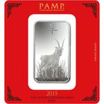 Silver One Hundred Grams Bar 2015 Year of the Goat: Photo Coin, Switzerland, Silver One Hundred Grams Bar 2015 Year of the Goat / thumbnail