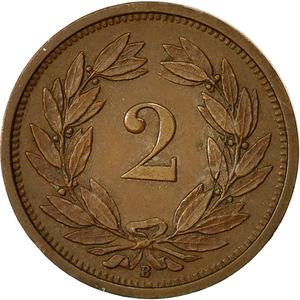 Switzerland / Two Centimes (Rappen) 1931 - reverse photo