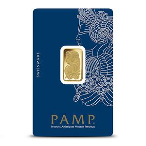 Switzerland / Gold Five Grams Bar - PAMP Fortuna - reverse photo