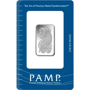 Switzerland / Silver Ten Grams Bar - PAMP Fortuna - reverse photo