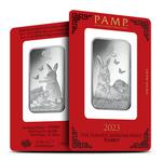 Silver Ounce Bar 2023 Year of the Rabbit: Photo Coin, Switzerland, Silver Ounce Bar 2023 Year of the Rabbit / thumbnail
