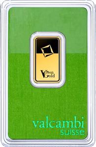 Switzerland / Gold Ten Grams Bar - Valcambi Green Gold - obverse photo