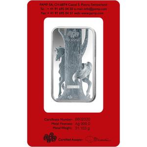 Switzerland / Silver Ounce Bar 2014 Year of the Horse - obverse photo