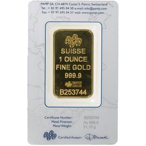 Switzerland / Gold Ounce Bar - PAMP Fortuna - obverse photo