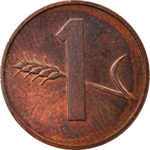 Switzerland / One Centime (Rappen) 1984 - reverse photo