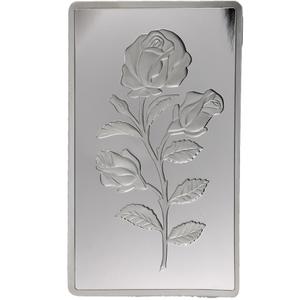 Switzerland / Silver Ten Ounces Bar - PAMP Rosa - reverse photo