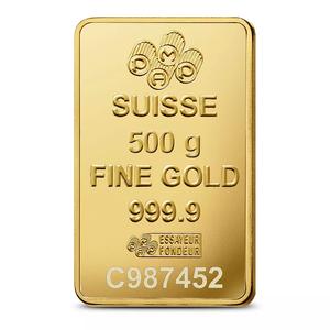 Switzerland / Gold Half Kilo Bar - PAMP Fortuna - obverse photo