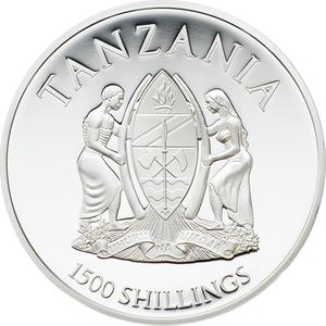 Tanzania / Silver Two Ounces 2016 Black Panther - obverse photo