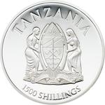Silver Two Ounces 2016 Black Panther: Photo Coin, Tanzania, Silver Two Ounces 2016 Black Panther / thumbnail