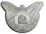 Silver Two Ounces 2018 Deaths Head: Photo Coin, Tanzania, Silver Two Ounces 2018 Deaths Head / thumbnail