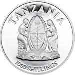 Silver Ounce 2015 Big Five - Elephant: Photo Coin, Tanzania, Silver Ounce 2015 Big Five - Elephant / thumbnail