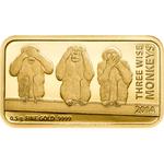 Gold Half Gram 2014 Three Wise Monkeys: Photo Coin, Tanzania, Gold Half Gram 2014 Three Wise Monkeys / thumbnail