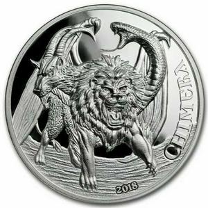 Tanzania / Silver Two Ounces 2018 Chimera - reverse photo