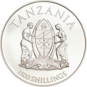 Tanzania / Silver Two Ounces 2018 Panthera Leo - Lion - obverse photo