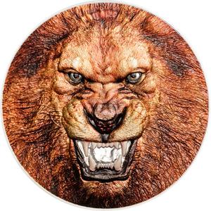 Tanzania / Silver Two Ounces 2018 Panthera Leo - Lion - reverse photo
