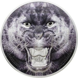 Tanzania / Silver Two Ounces 2016 The Black Panther - reverse photo