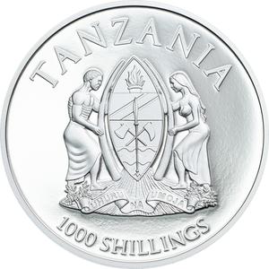 Tanzania / Silver Ounce 2016 Big Five - Black Rhino - obverse photo