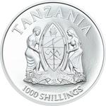 Silver Ounce 2016 Big Five - Black Rhino: Photo Coin, Tanzania, Silver Ounce 2016 Big Five - Black Rhino / thumbnail