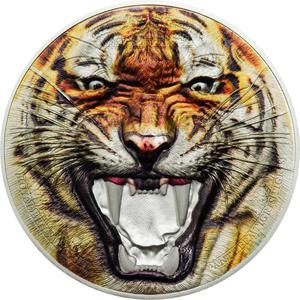 Tanzania / Silver Two Ounces 2017 Royal Bengal Tiger - reverse photo