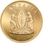 Gold Ounce 2016 Big Five - Black Rhino: Photo Coin, Tanzania, Gold Ounce 2016 Big Five - Black Rhino / thumbnail