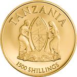 Gold Half Gram 2018 Death's Head Hawkmoth: Photo Coin, Tanzania, Gold Half Gram 2018 Deaths Head Hawkmoth / thumbnail