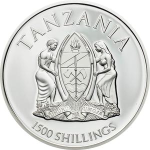 Tanzania / Silver Two Ounces 2020 American Grizzly Bear - obverse photo