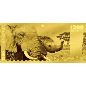 Tanzania / Gold Gram 2018 Big Five - Elephant - reverse photo