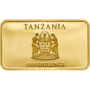 Tanzania / Gold Half Gram 2014 Three Wise Monkeys - obverse photo