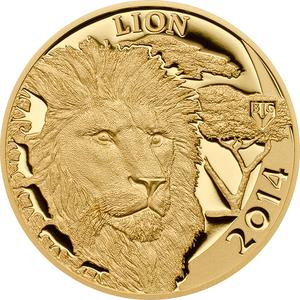 Tanzania / Gold Ounce 2014 Big Five - Lion - reverse photo