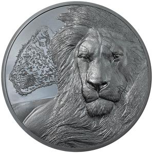 Tanzania / Silver Five Ounces 2022 Lions - reverse photo