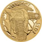 Gold Ounce 2015 Big Five - Elephant: Photo Coin, Tanzania, Gold Ounce 2016 Big Five - Elephant / thumbnail
