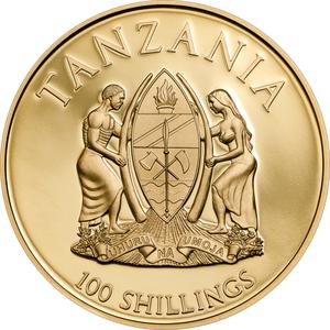 Tanzania / One Hundred Shillings 2014 Canonization of the Popes - obverse photo