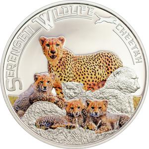Tanzania / One Thousand Shillings Silver 2013 Cheetah - reverse photo