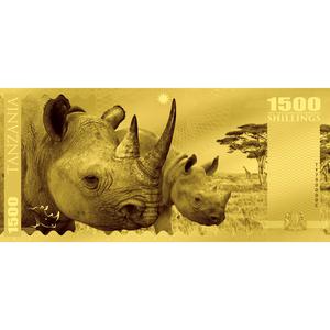 Tanzania / Gold Gram 2018 Big Five - Rhino - reverse photo