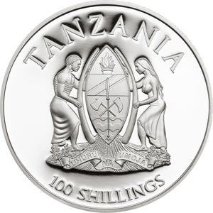 Tanzania / One Hundred Shillings 2016 Lady’s Slipper Orchid - obverse photo