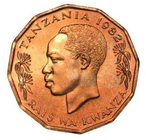 Tanzania / Five Senti 1982 - obverse photo