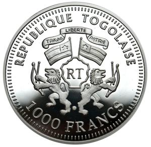 Togo / One Thousand Francs 2005 German Railways - obverse photo